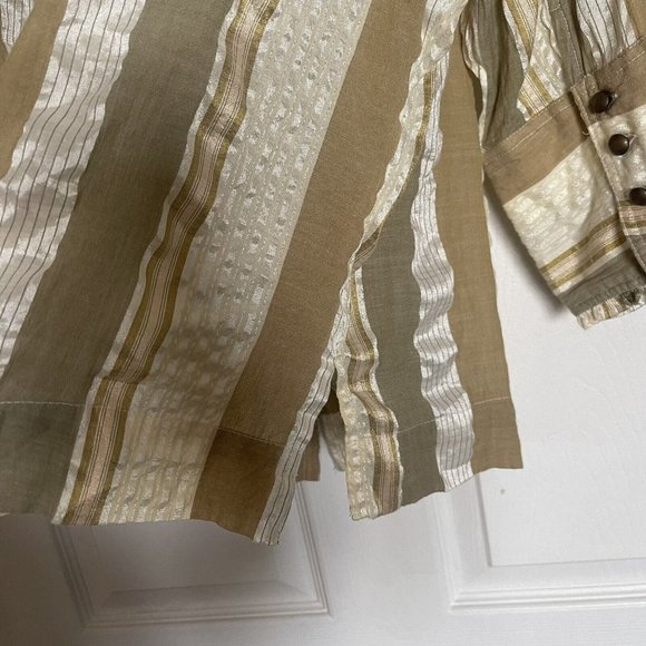 Maggie & Max 2x Button Down Blouse - Picture 3 of 7